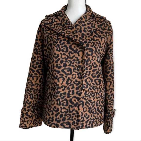 Splendid Suki Leopard Double Breasted Jacket - Picture 6 of 10